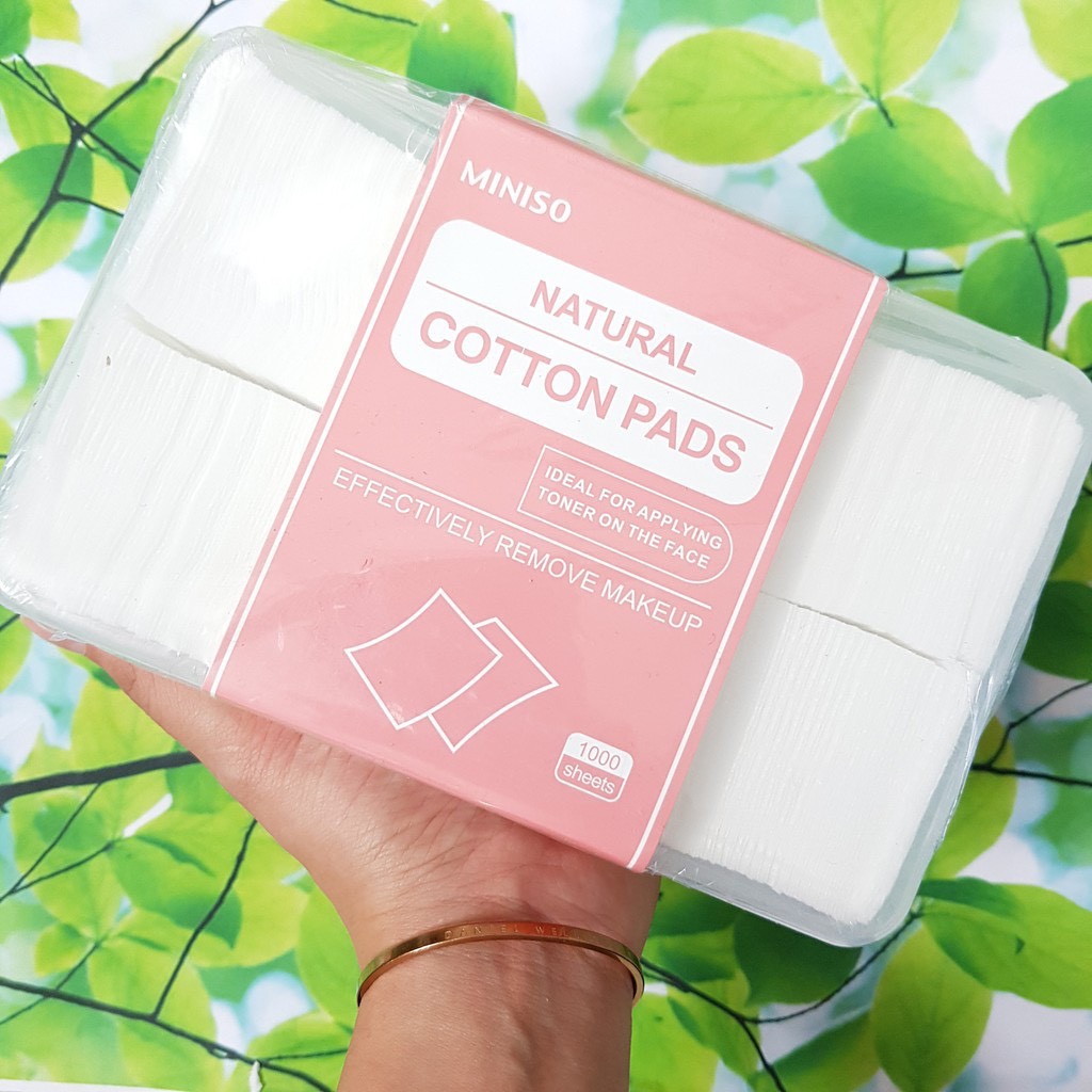 Bông Tẩy Trang Miniso Nhật 1000 miếng