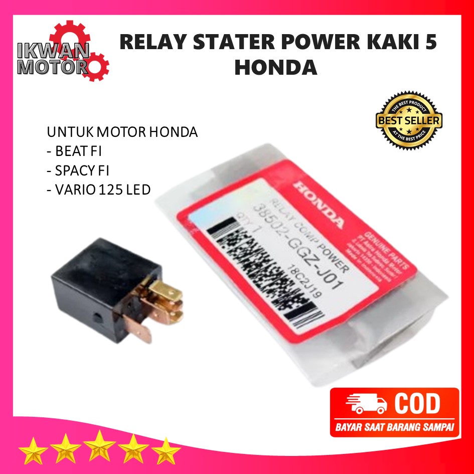 Relay Stater Power Kaki 5 Honda Beat Sporty Beat Street Beat Esp Genio