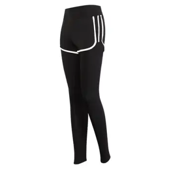 black pants orange stripe