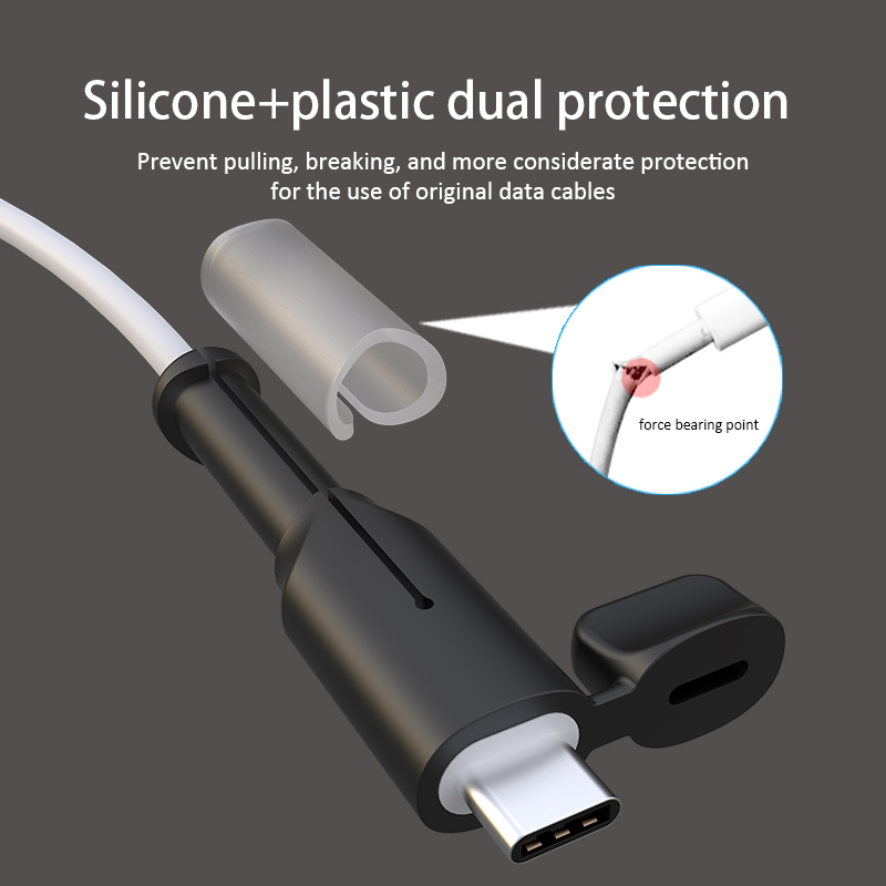 [Cho iPhone 15] bảo vệ cáp dữ liệu cáp tổ chức cuộn dây tổ chức bìa cho Apple/iPhone sạc USB Dây cáp Giá để điện thoại Phụ kiện