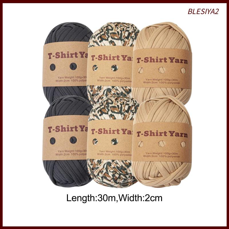 Bộ 6 Cuộn Len Đan Móc Đệm Túi macrame