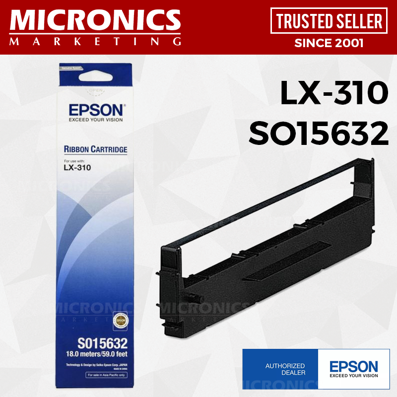 EPSON S015632 LX310 RIBBON CARTRIDGE ORIGINAL/GENUINE Lazada PH