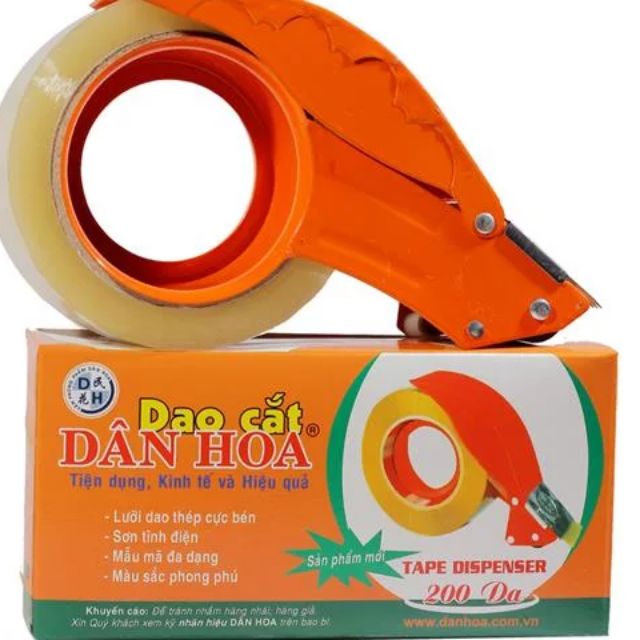 Cắt băng dính cầm tay Dân hoa 200Da