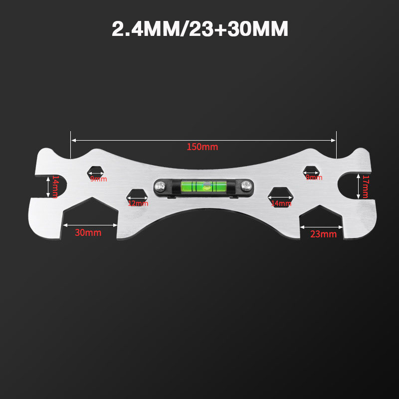 Multifunctional wrench shower shower level thickened hexagonal wrench curved foot level installation bathroom Maintenance