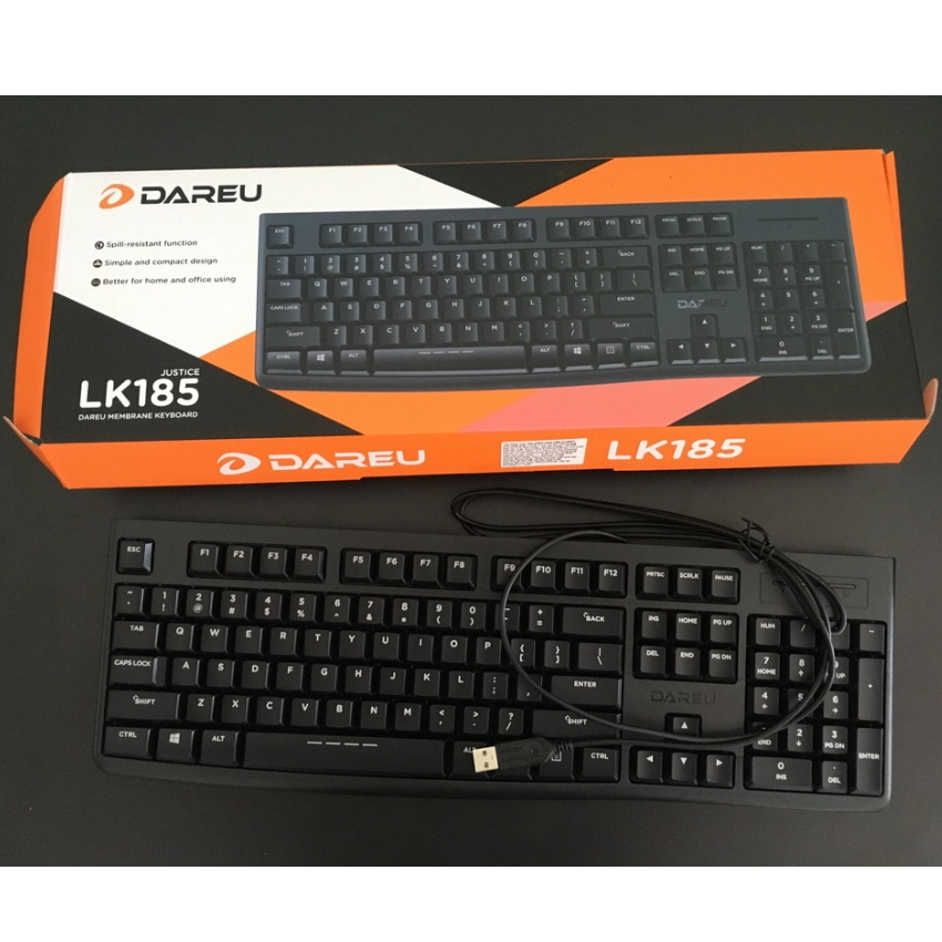 Combo Bộ Phím Dareu LK185 và Chuột LM103 (USB) (bảo hành 12 tháng)