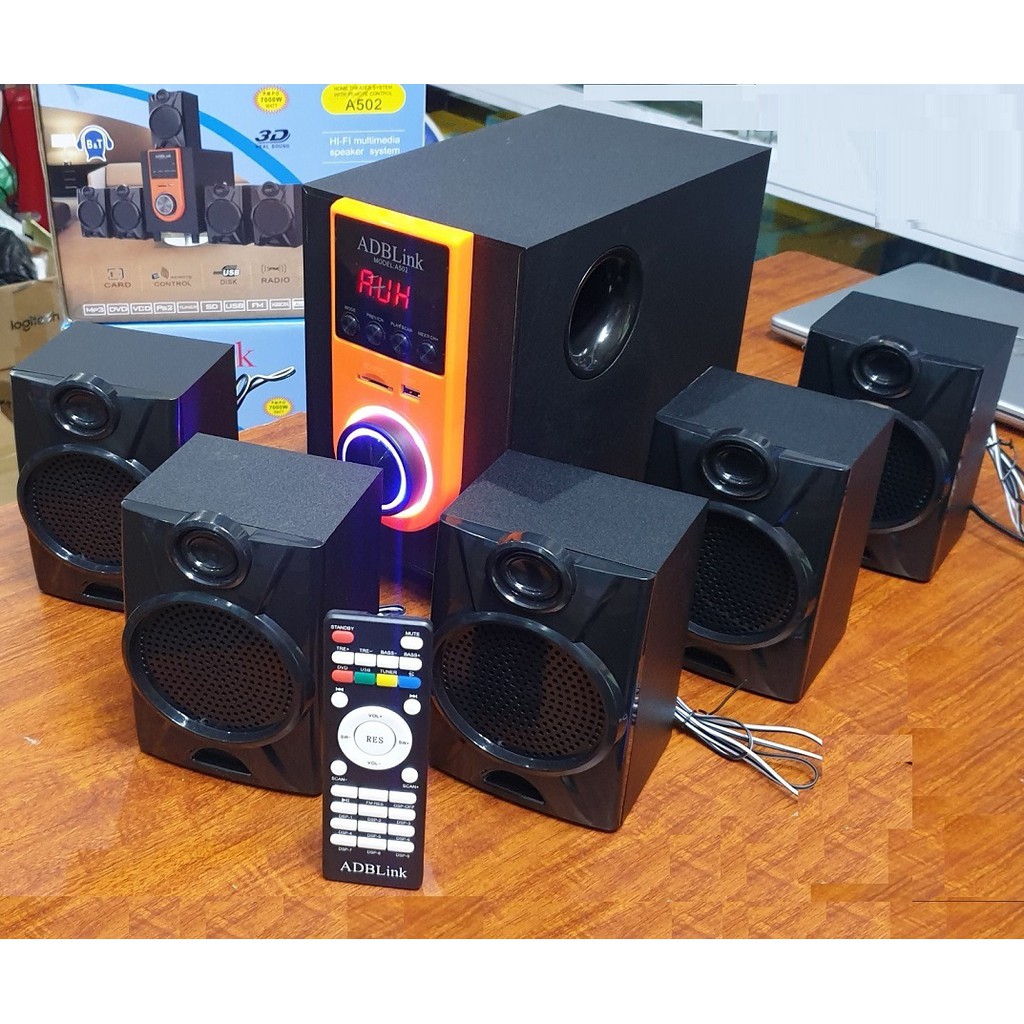 Loa Vi Tính 5.1 ADBLink A502( Bluetooth - FM , Thẻ Nhớ , Usb )