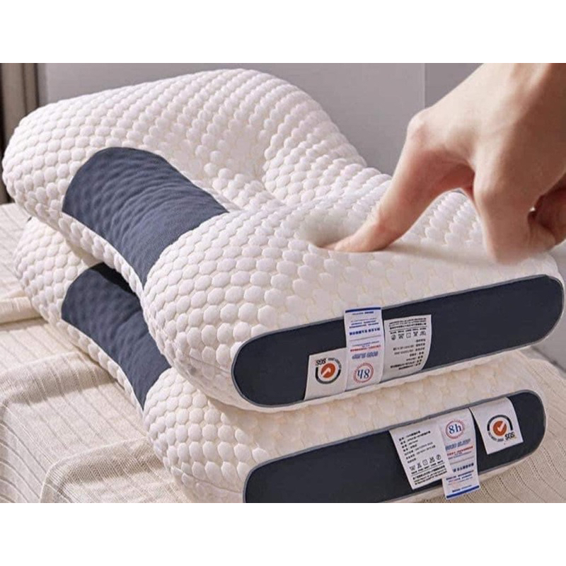Gối spa dệt kim 3d sovbean bảo vệ đốt sống cổ cap cấp
