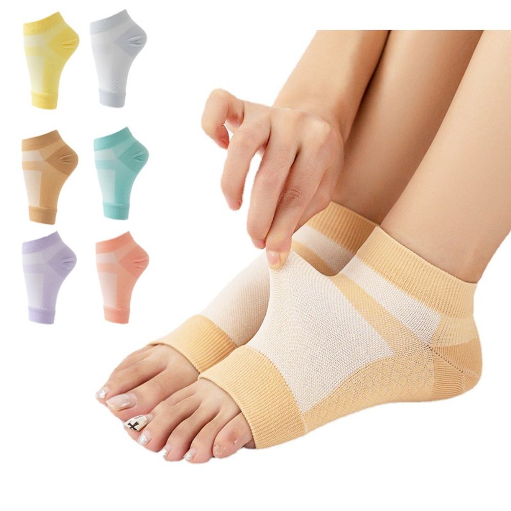 REQUISIT Non-slip Ankle Brace Socks Comfortable Soft Compression Socks Foot Swelling High Elastic Arch Support Brace Socks Yoga