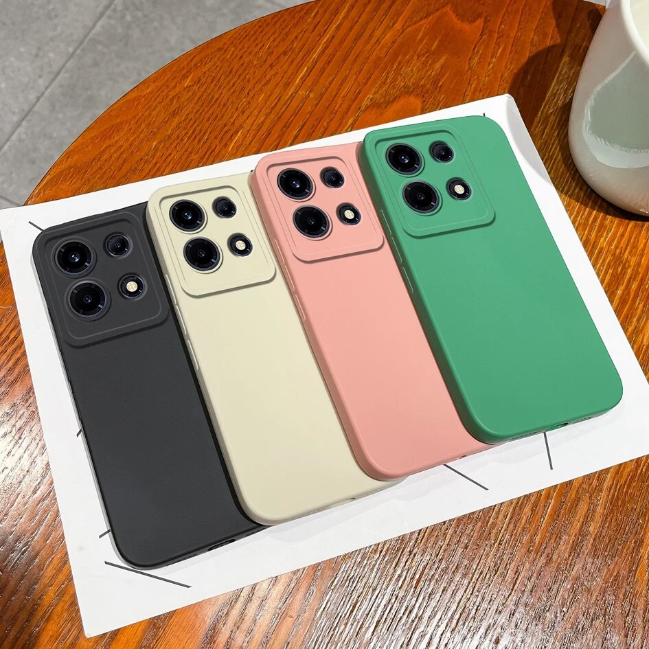 For Infinix Note 30 VIP 30 Pro Casing Back Cover Fashion Design Square Liquid Soft Silicone Solid Color Matte Shockproof Screen Protector Phone Case Infinix Note 30i Phone Shell