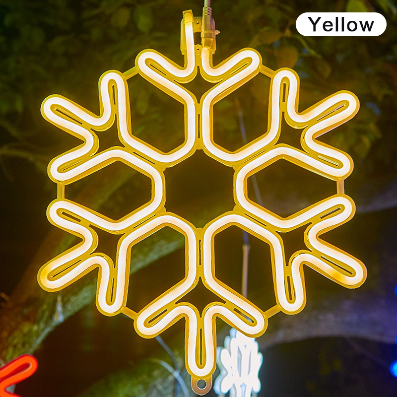 40CM Large Snowflake String Light Outdoor Snowflake Led Hanging Lamp Backyard Patio Christmas Tree Wedding Decor Fairy Garland. 