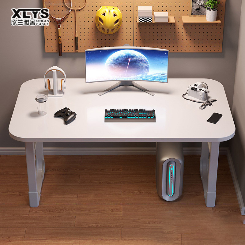 Foldable computer desk, desktop desk, home office desk, bedroom small table, simple study table, rectangular dining table