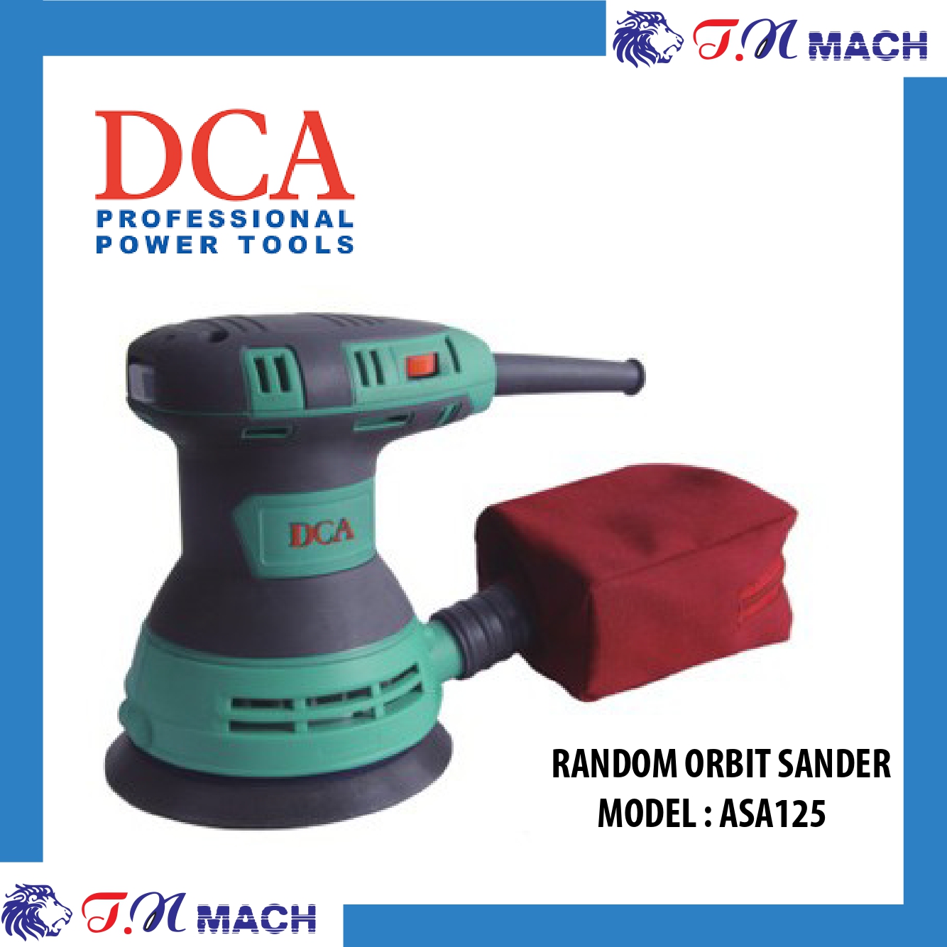 DCA 5'' ORBITAL SANDER (125MM) 300W ASA125 Lazada