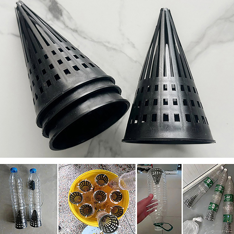 5Pcs%20Tapered%20Inlet%20Fishing%20Net%20Finless%20Eel%20Loach%20Trap%20Fishing%20Cage%20Lid%20Durable%20Plastic%20Tackle%20Cage%20Lid%20Black%20Fishing%20Accessories%20BOYUAN%20-%20Image%202