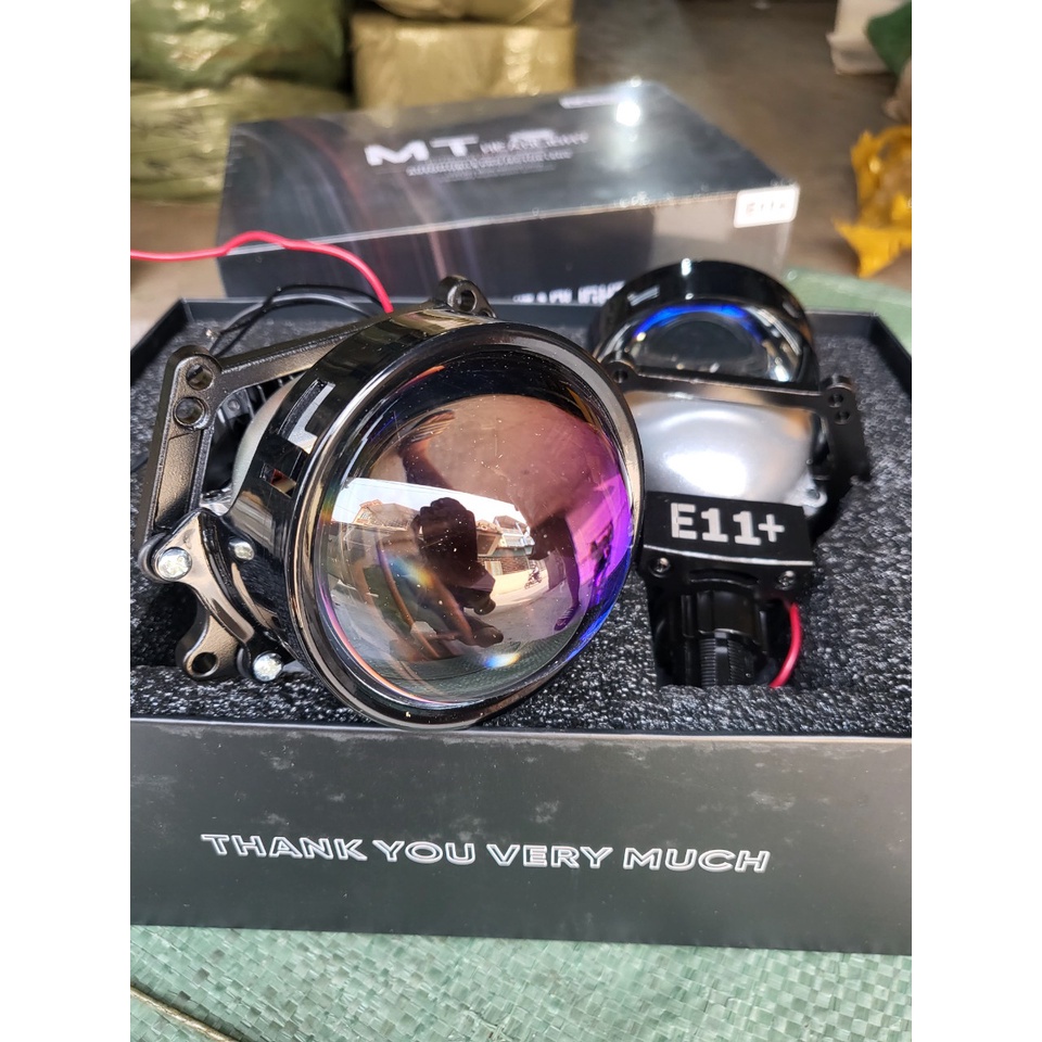 Bi Led 3.0 E11+ Cống Xuất 78W Chíp (6 + 3) Len Xanh Tím.