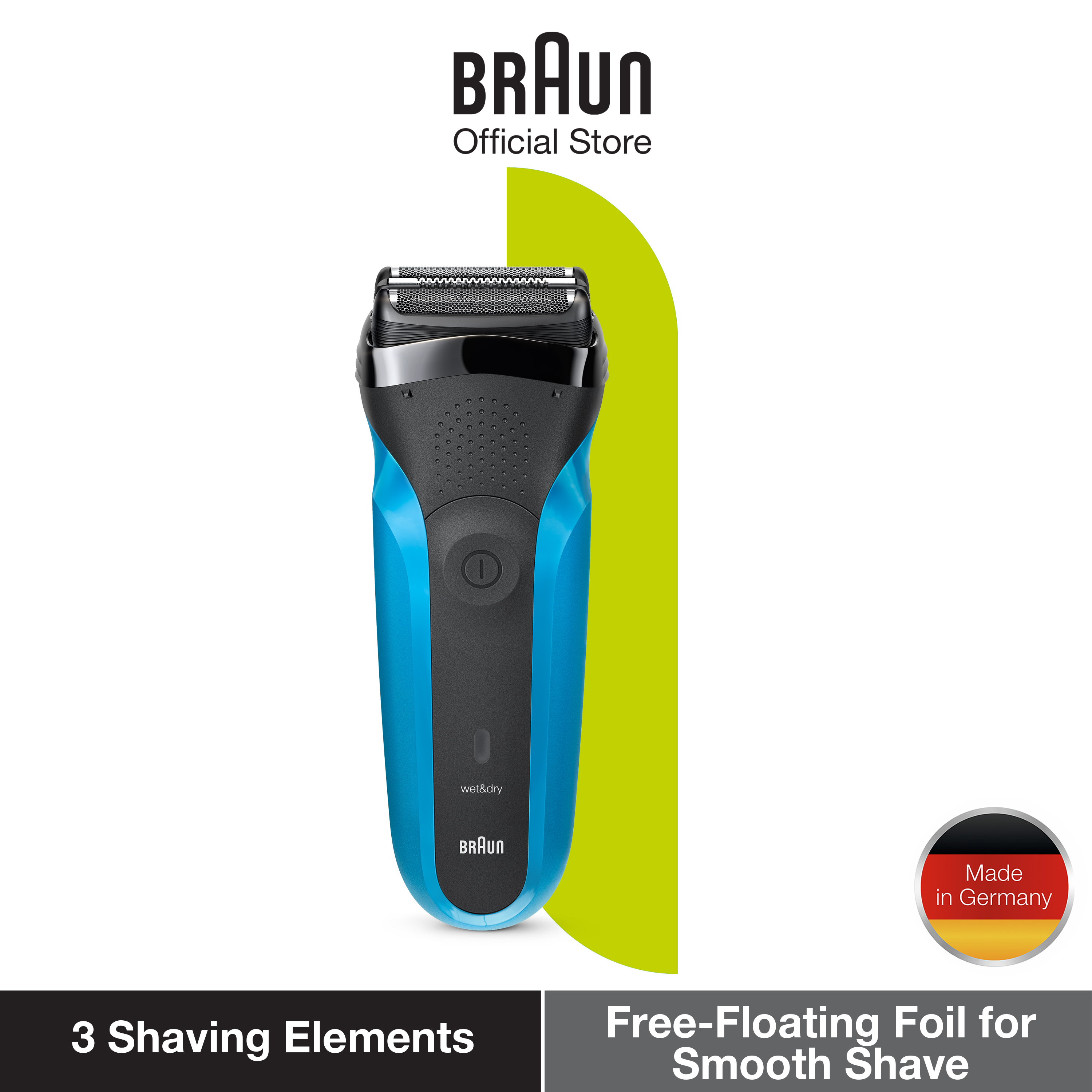 braun series 3 proskin washable electric shaver