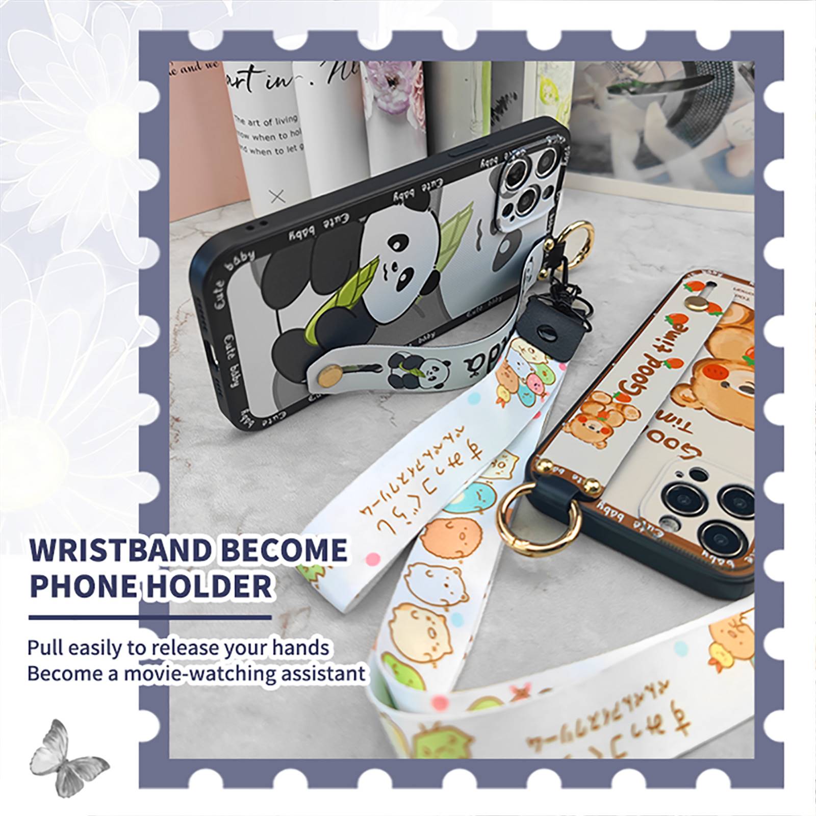 Wrist%20Strap%20Phone%20pouch%20Phone%20Case%20For%20OPPO%20Realme%20Neo7%20Turbo%20Phone%20Holder%20Fashion%20Design%20Kickstand%20Anime%20Cute%20Anti-dust%20-%20Image%202