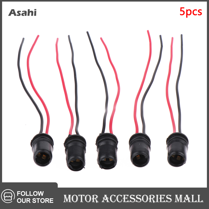 Asahi Motor 5 cái T10 T15 ánh sáng bóng đèn ổ cắm chủ xe ánh sáng bóng đèn mở rộng T10 nối đèn tự động xe tải ổ cắm LED thuyền chủ ổ cắm