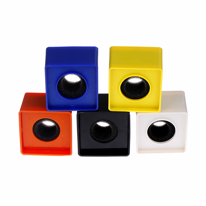[Eqrbtl] ABS Square cube shaped interview KTV mic microphone logo flag station hot 1pc