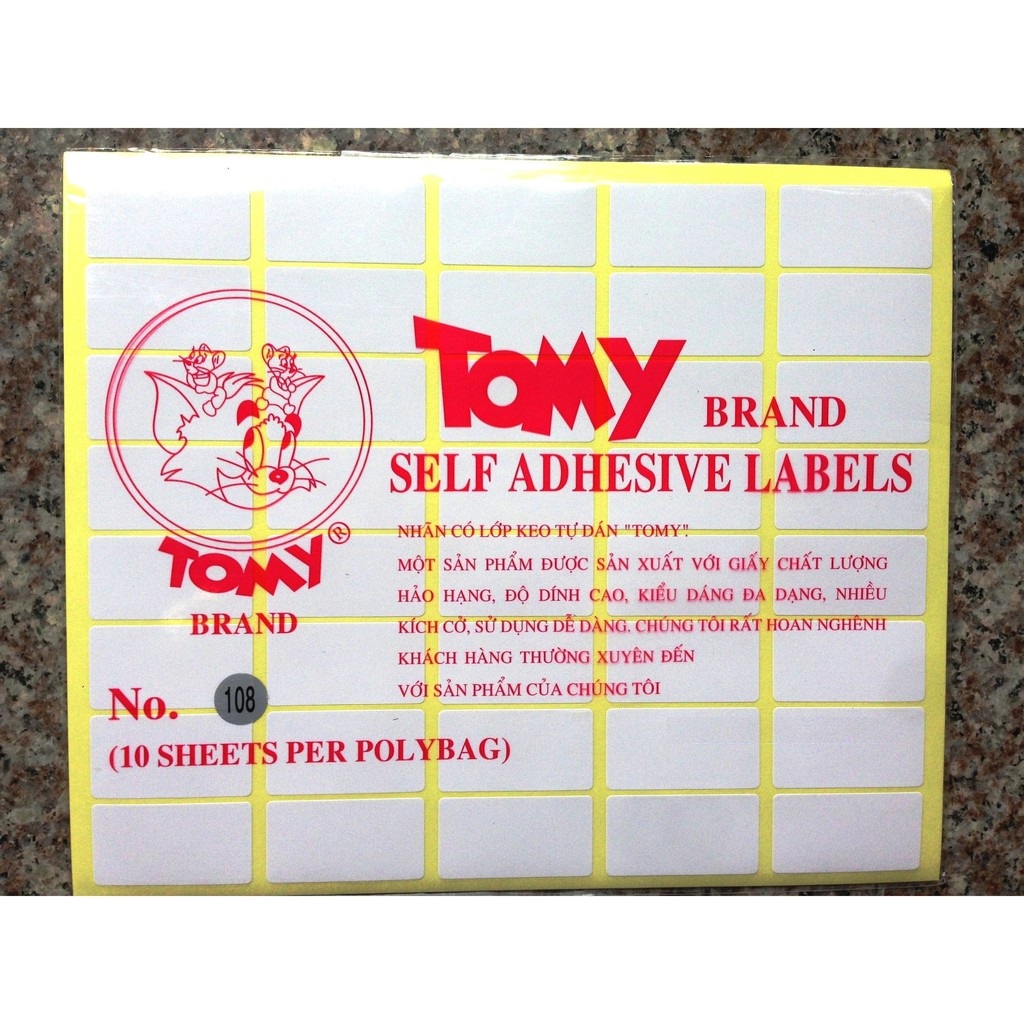 Decal paper barcode printing Tomy A5-approxi 10 sheets