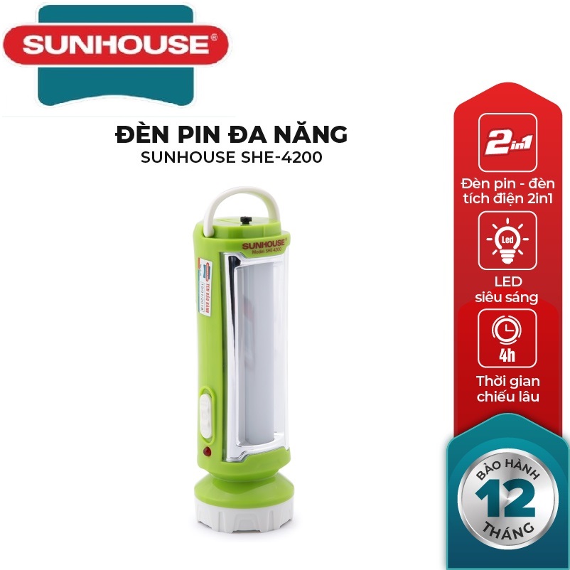 Đèn pin đa năng SUNHOUSE SHE 4200