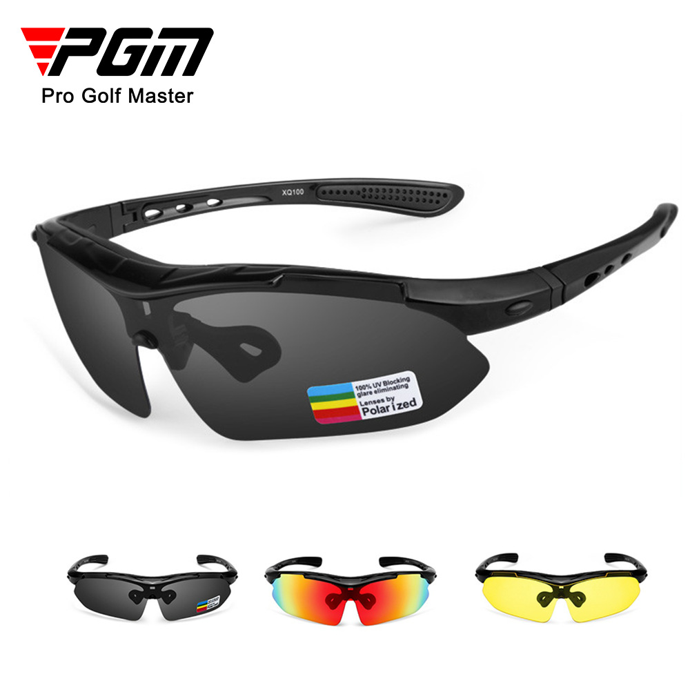 PGM Golf Sunglasses Outdoor Polarized Glasses UV Resistant Pairs of  Lenses Myopia Frames Golf Training Aids YJ003