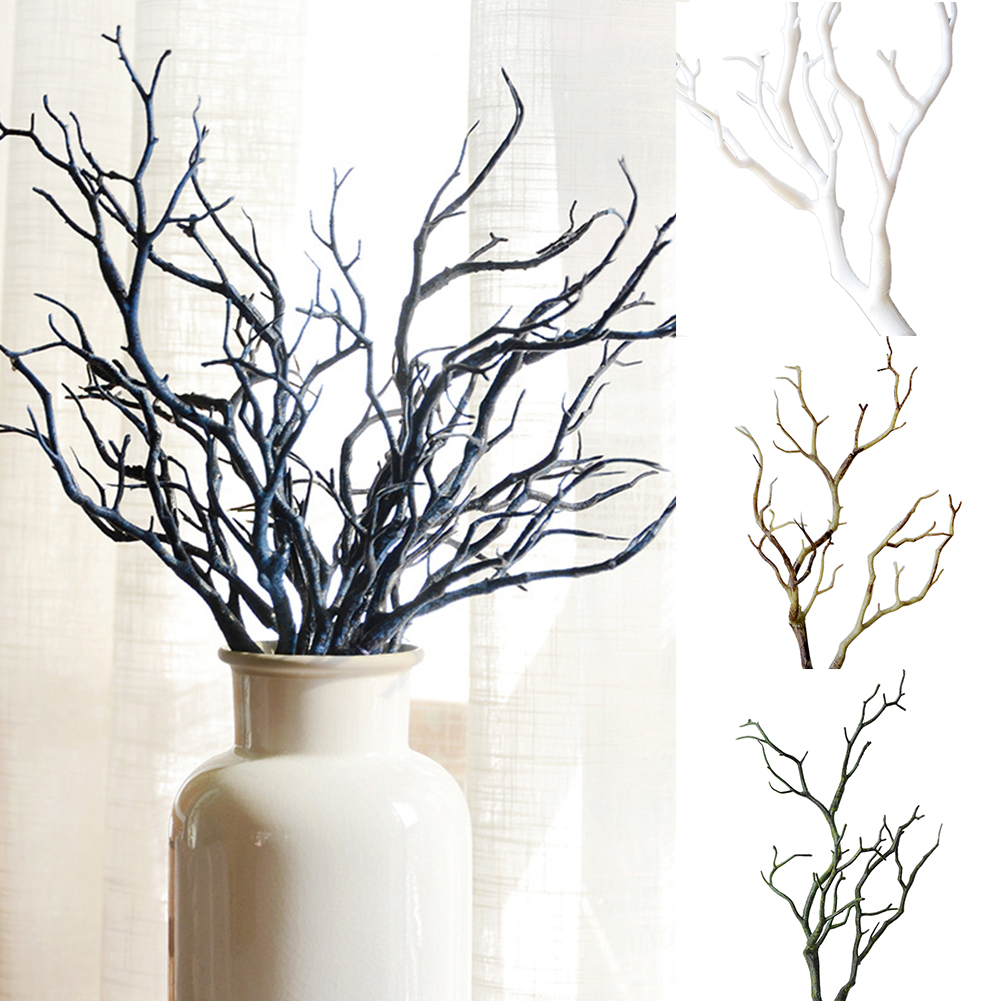 [Phoenix Mall] 1Pc 35cm Artificial Branch Plastic Tree Dried Plant Home Wedding Party Decor