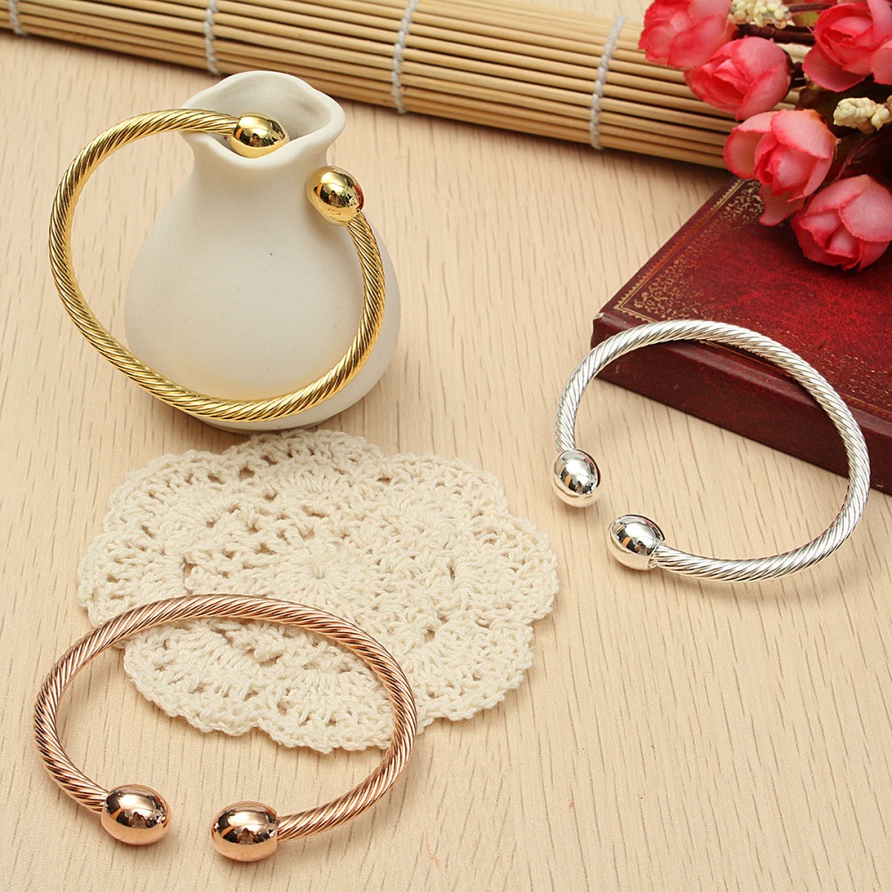 Healing Copper Magnetic Therapy Bracelet Bangle Arthritis Pain Relief Twisted.