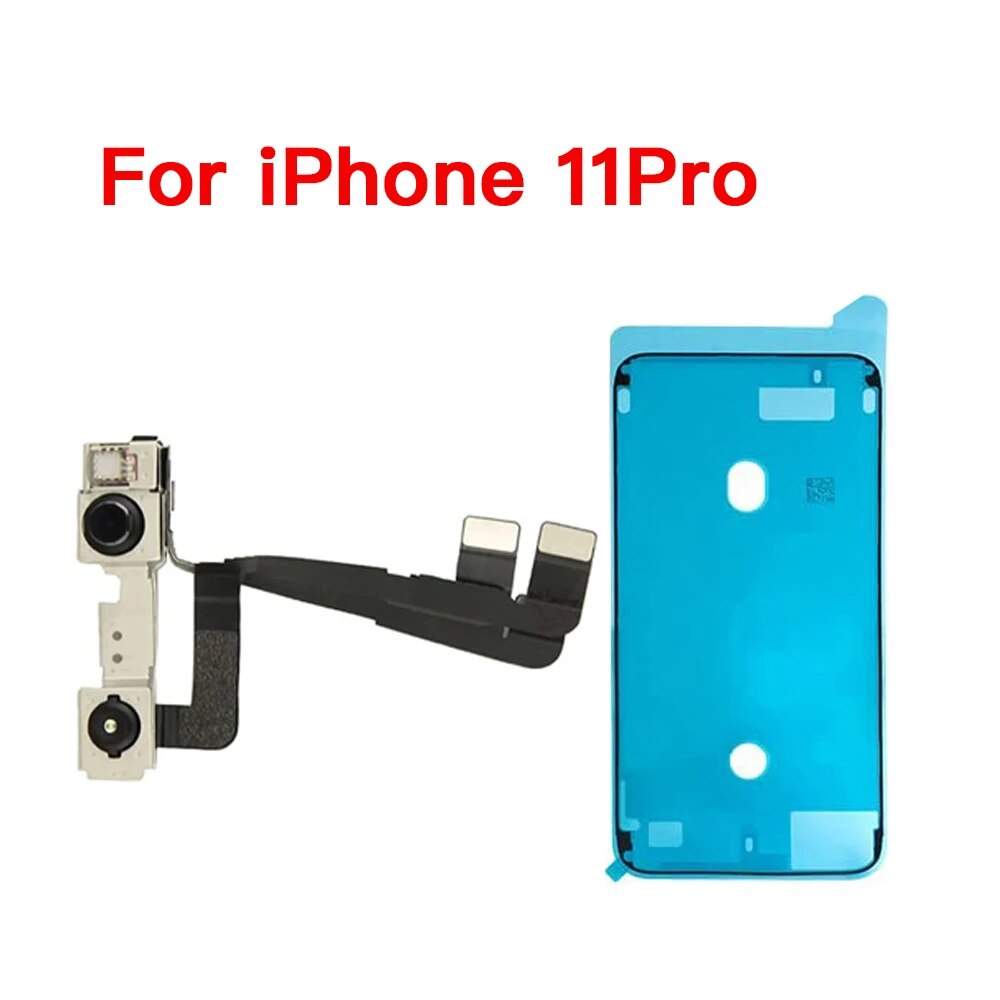 Front Camera Module with Connector Flex Cable For iPhone X XR XS 11 Pro Max No Face ID And Waterproof Sticker Replacement. 
