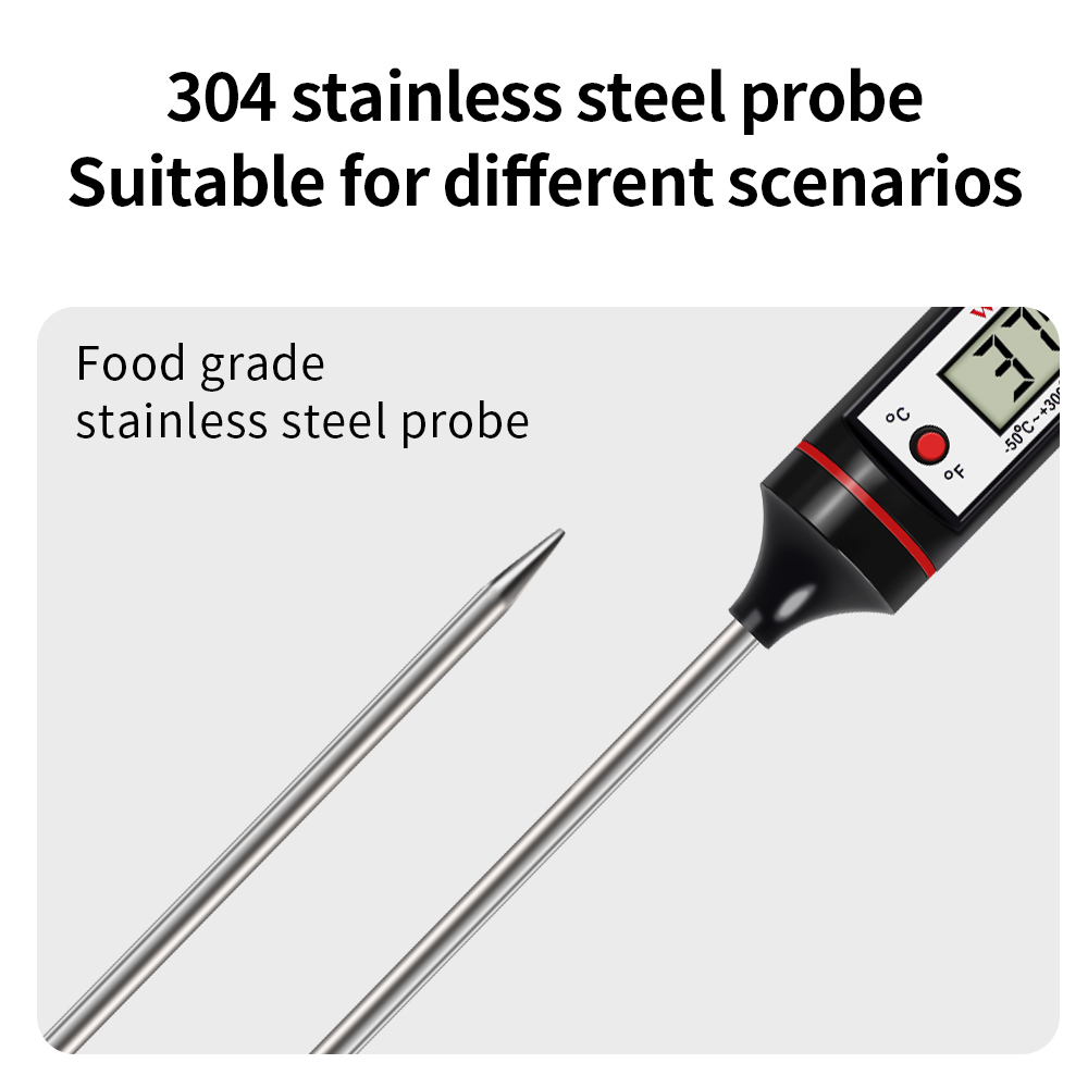 Meter Stock. Cook 【The-Best】 300℃ Digital Food For Meat Kitchen Cooking Water Milk Food ...