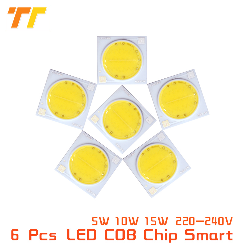 【UrbanNomad】6 Pcs lot Smart IC LED COB Chip AC 220V 230V 5W 10W 15W led ...