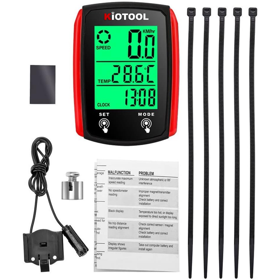 Đồng hồ đo tốc độ xe đạp Kiotool Chính xác chống nước