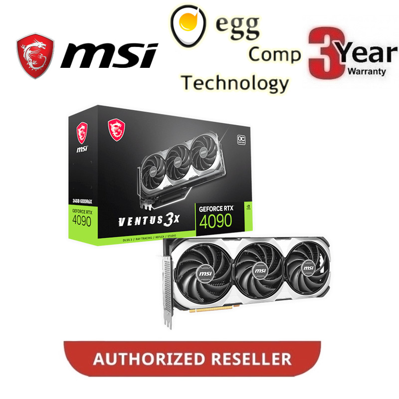 Msi Geforce Rtx 4090 Ventus 3x E Oc 24gb Gddr6x 384bit Rtx4090 Lazada 5361