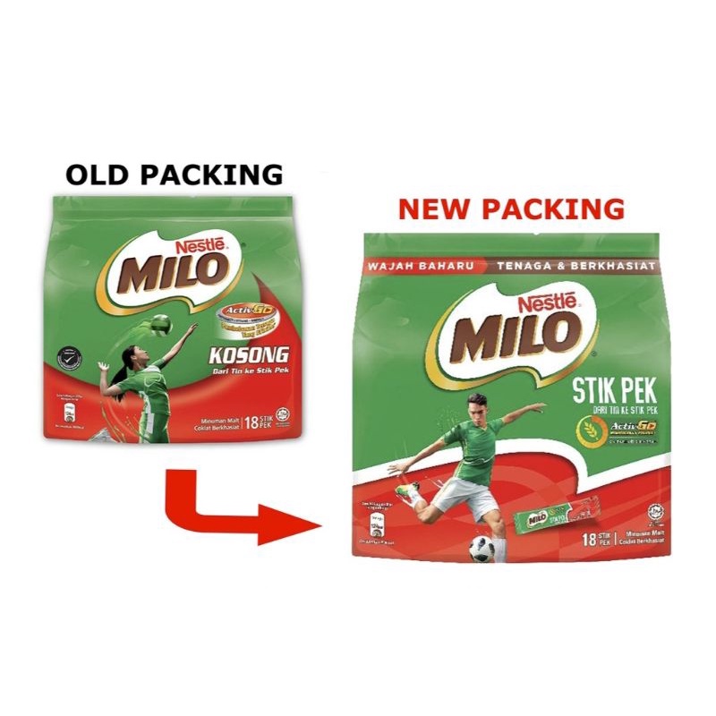 Milo Kosong ActivGo Stick Pack 30gm x 18's Lazada