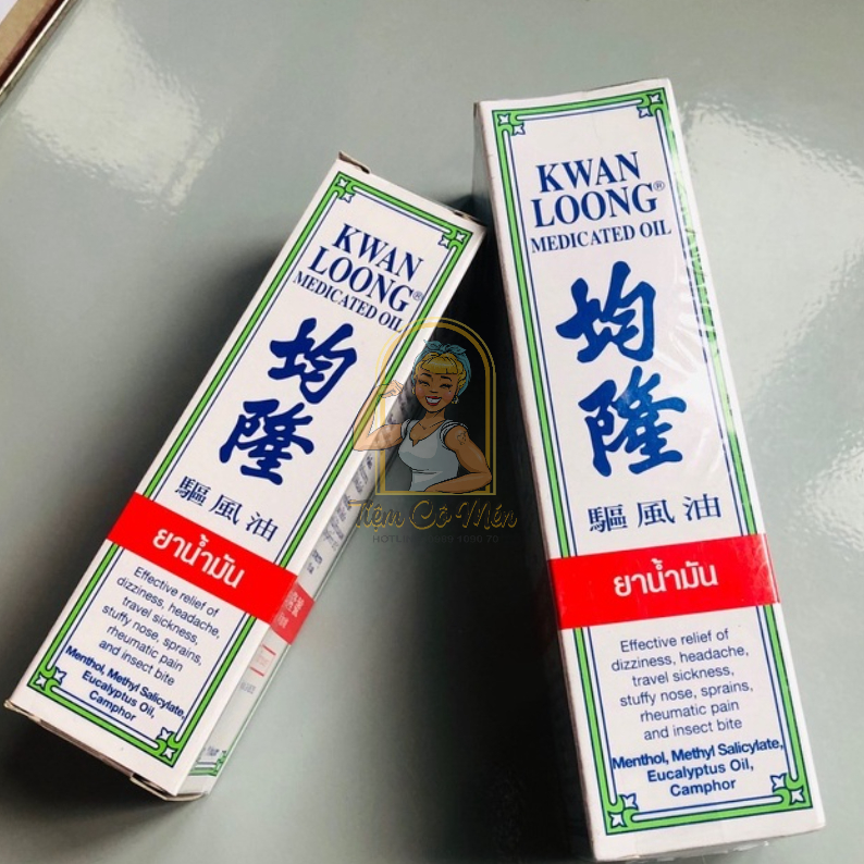 [THÁI LAN] DẦU GIÓ KWAN LOONG OIL (DẦU NÓNG KWAN LOONG OIL) - ĐỦ SIZE (15ML, 28ML)