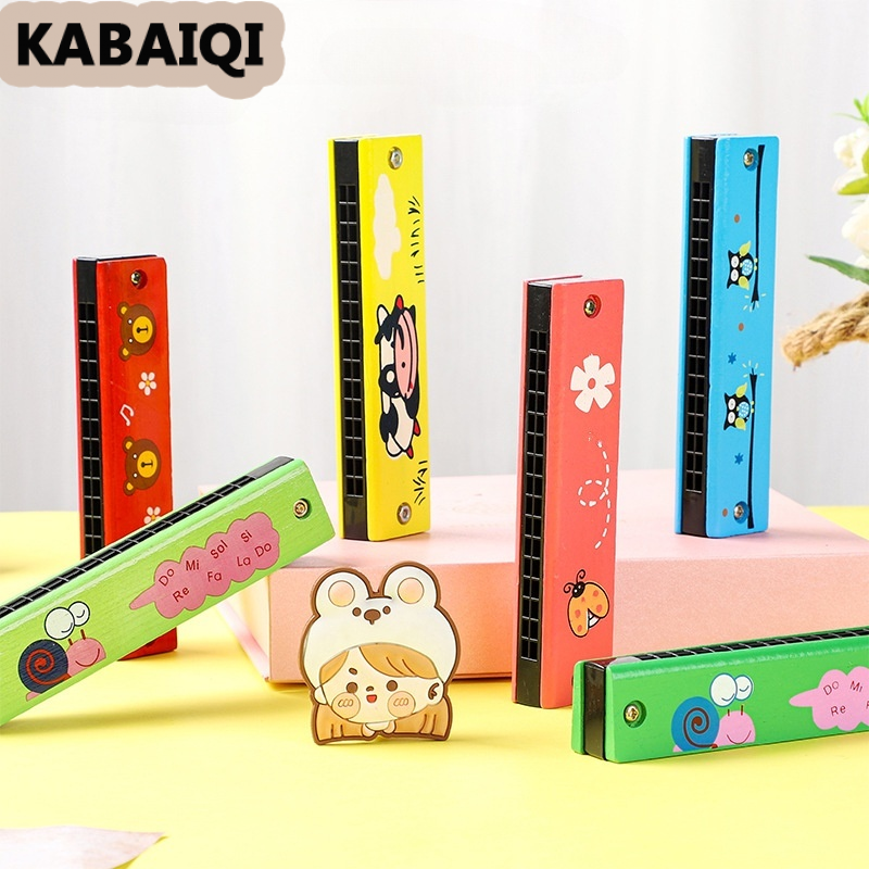 KABAIQI Kèn harmonica Gỗ / Kèn harmonica 16 Lỗ Cho Bé