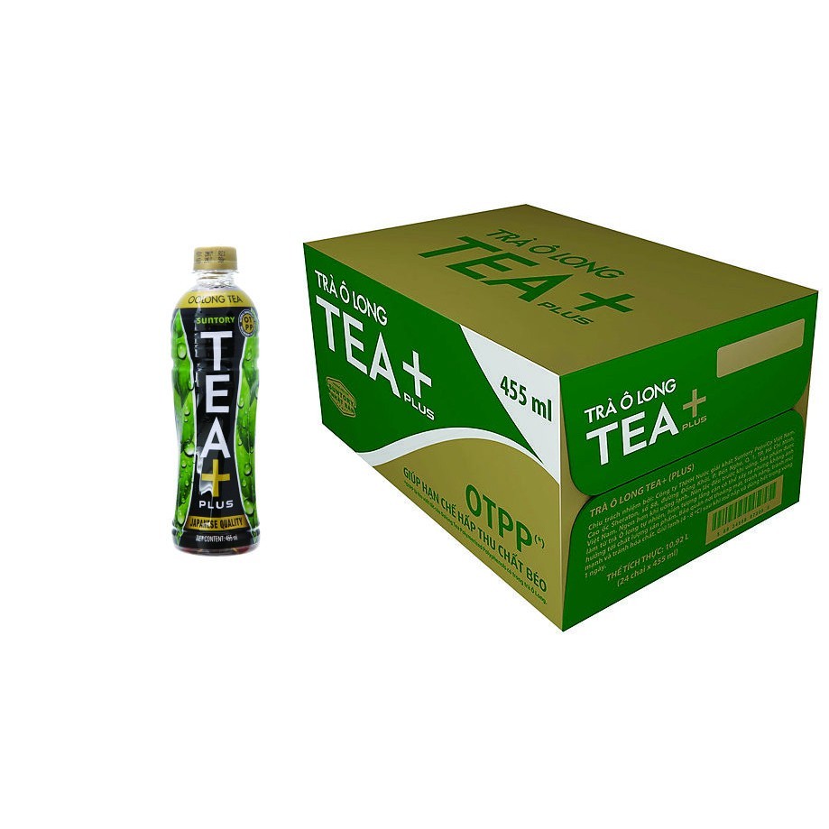 Thùng trà Ô Long Tea Plus 455ml x 24 chai