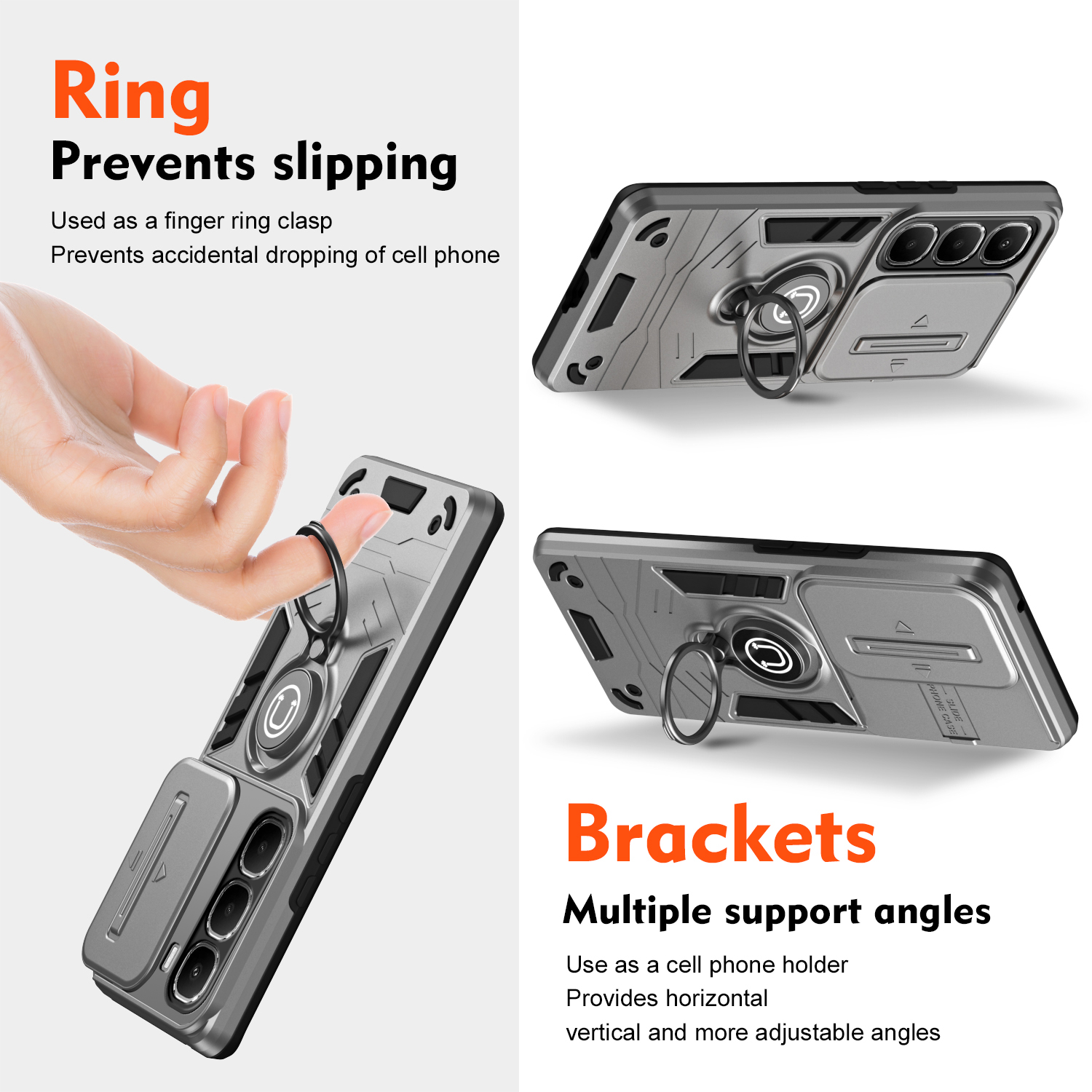 For infinix Hot 50 50i 60i 50 60 Pro Plus case Shockproof Armor Bumper Stand with Holder Ring Cover casing For infinix Note 50X 50S 50 Pro Phone casing.