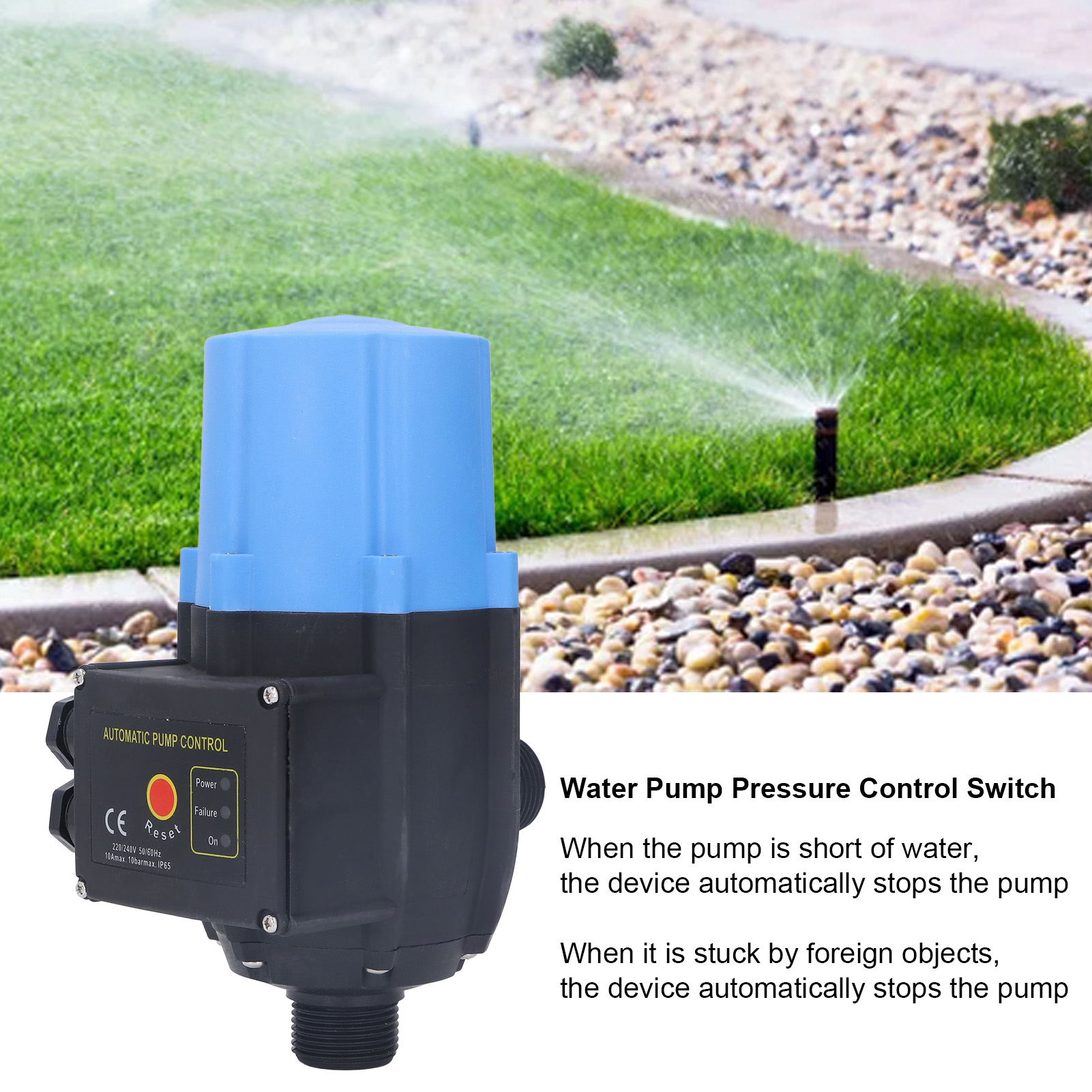 Water Pump Pressure Control Switch Regulable Electronic Controller Regulable Hard Shell for Jet Pump for Garden Pump