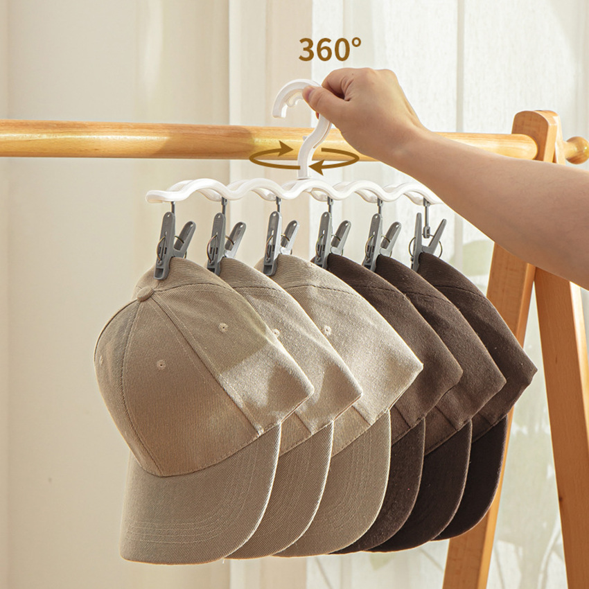 Multifunction Hat Storage Rack Socks Baby Clothes Organizer Caps Holder Scarf Storage Rack Windproof Hat Hook Wardrobe Organizer