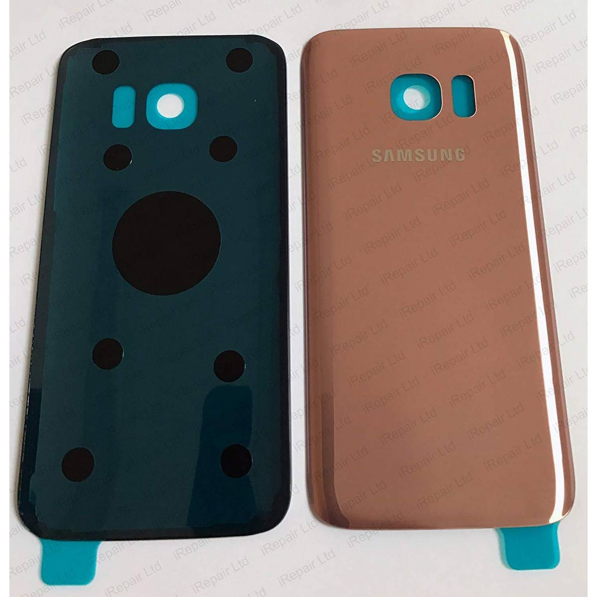 Samsung S7 Case Rear Door Housing CoverBack Glass BatteryCoverPanel Replacement For S7 - Rose Gold