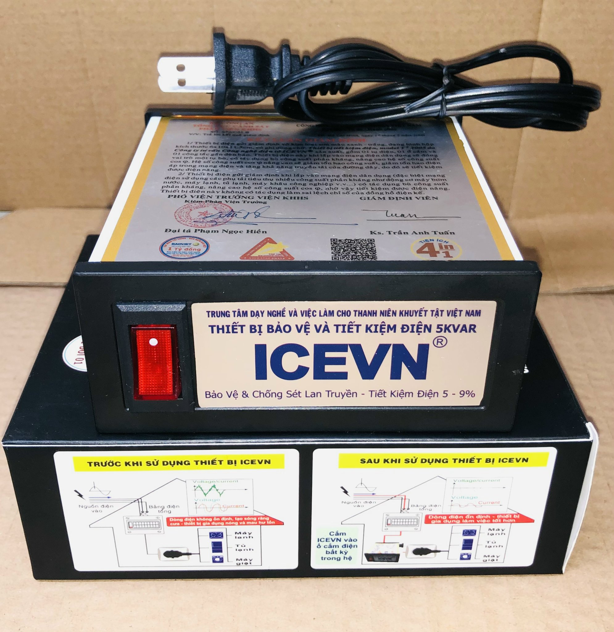 [HCM]Tụ Bù Tiết Kiệm Điện ICEVN - Chống Sét