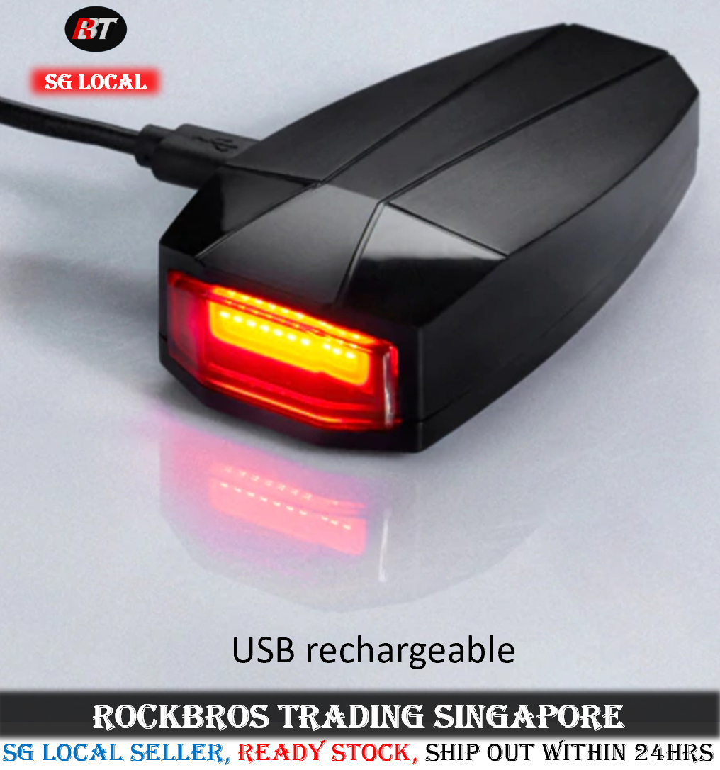ROCKBROS bicycle light waterproof anti-theft smart tail light wireless  remote control 120DB bicycle tail light