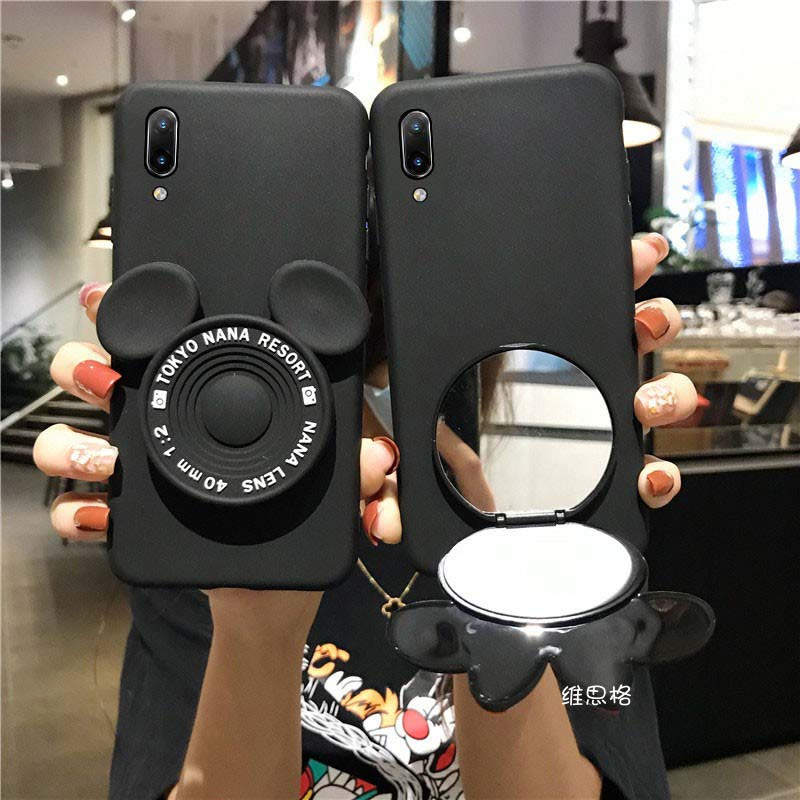 For ZTE Blade A35 A55 Case Fashionable Cartoon Mickey Mirror Dustproof Smooth For Blade A55 A35 Back Cover. 