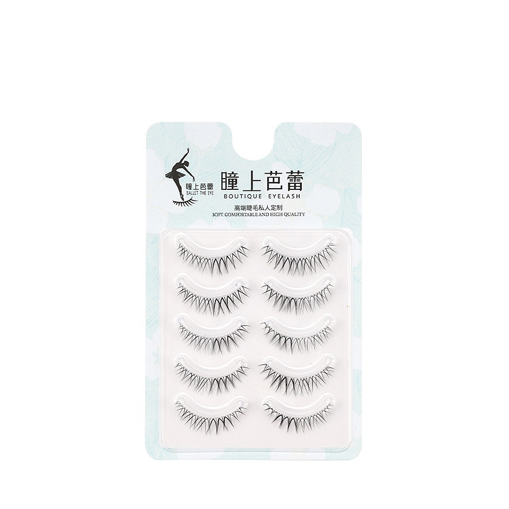 LIARTY 5 Cặp Lông Mi Giả Tự Nhiên Nối Mi Cong Độ C