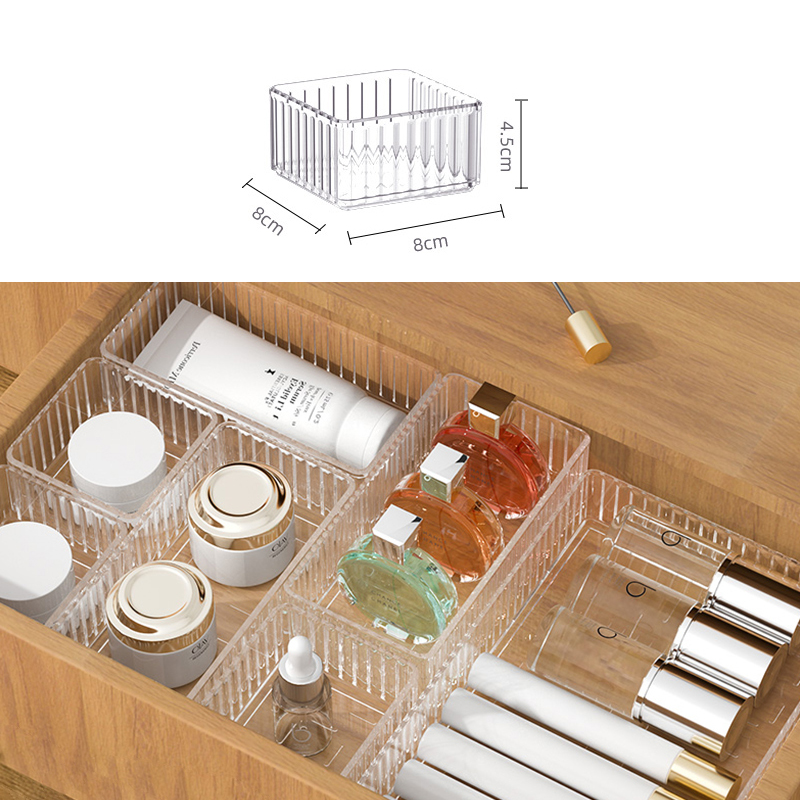 CNMF Household Multifunctional Acrylic Partition Drawer Storage Box Creative Room Desktop Decoration Cosmetic Box Kitchen Sundries Organization Artifact