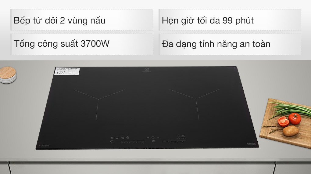 [Trả góp 0%]Bếp từ đôi Electrolux EHI7280BB 70cm (Giá áp dụng giao tại HN, HCM& các tỉnh liên hệ shop)
