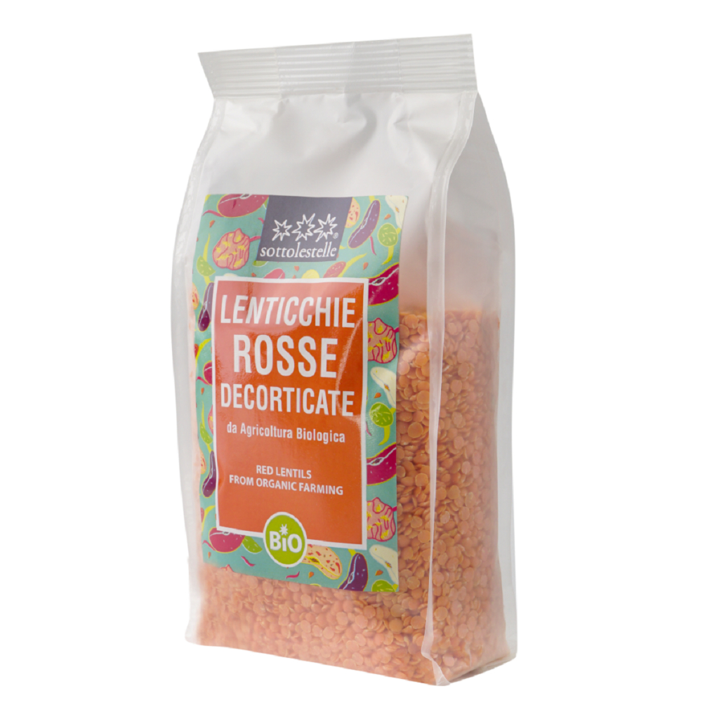 Đậu lăng đỏ hữu cơ Sottolestelle 500g