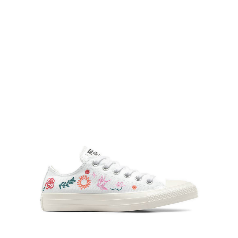 Converse CTAS Women's Sneakers - White/Dragon Scale/Red