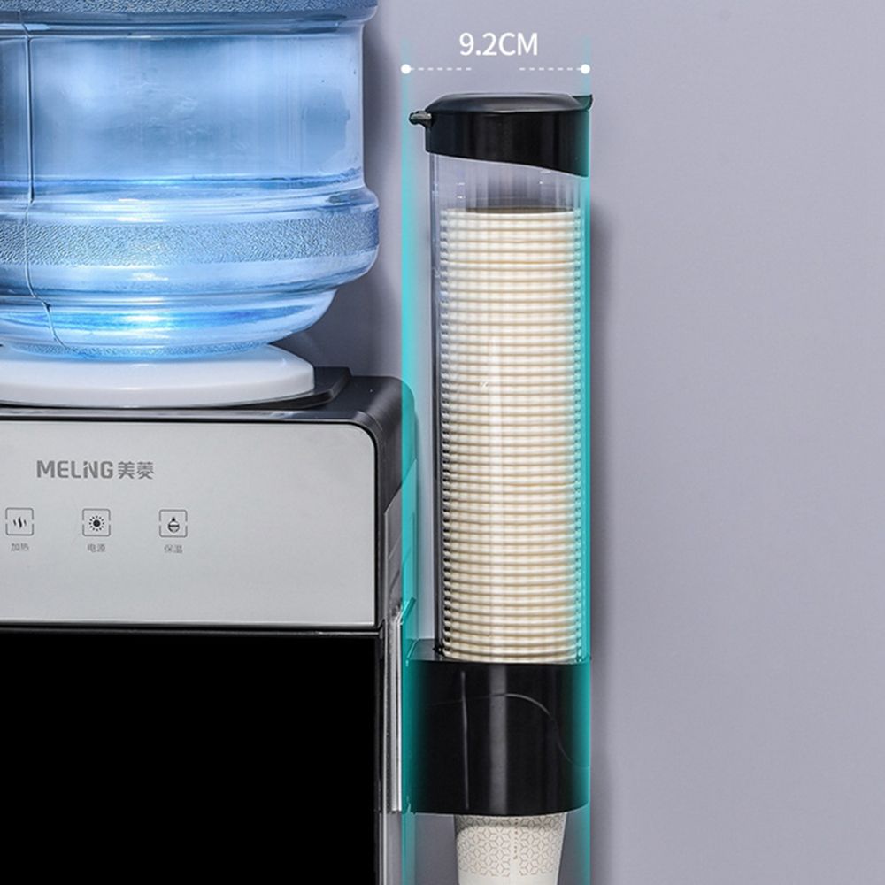 MO MO Cone or Flat Bottom Cups For Water Dispenser Dustproof Wall Mounted Plastic Cup Remover Cup Dispenser Cup Holder Storage Rack