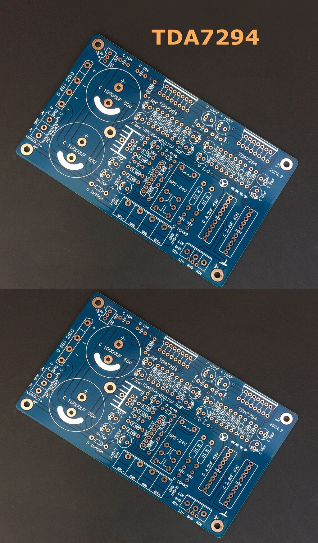 TDA7294 Power Amplifier Board With Speaker Protection AC Dual 18-26V